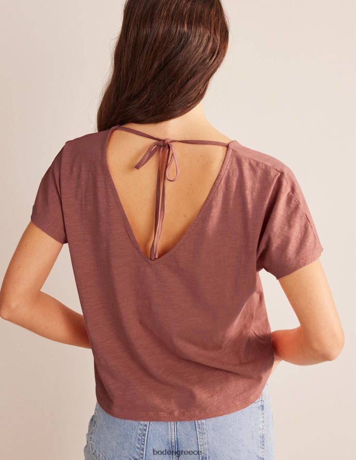 ροζ ροζ είδη ένδυσης μπλουζάκι με γραβάτα Boden γυναίκες 464PH81311