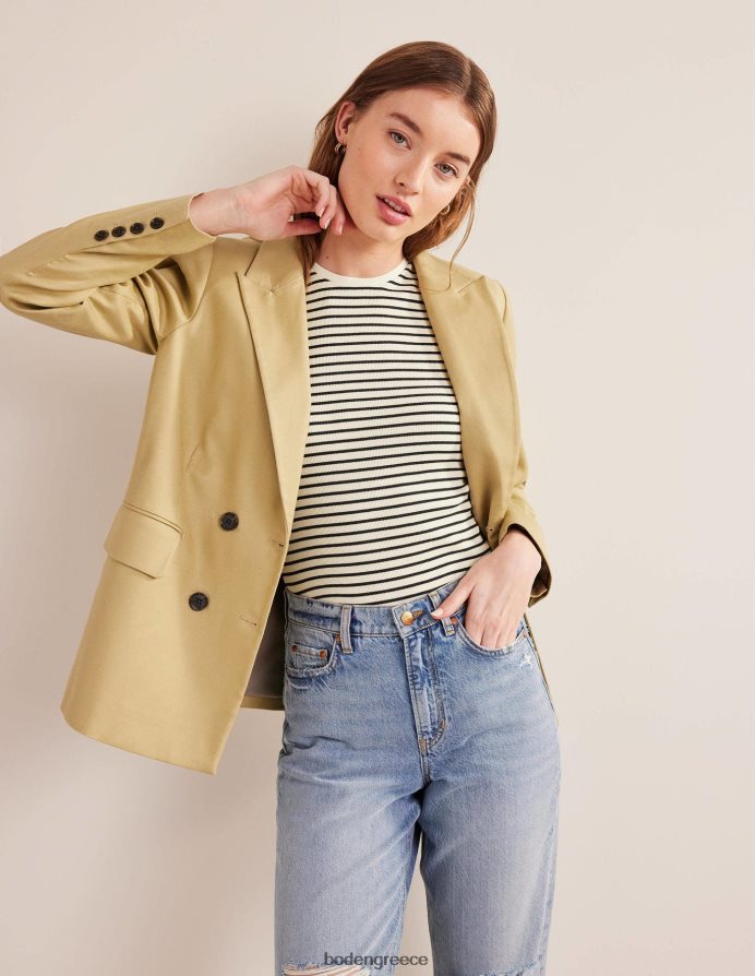 ιβουάρ/ναυτική ρίγα είδη ένδυσης ριγέ ραβδωτό φανελάκι Boden γυναίκες 464PH81343