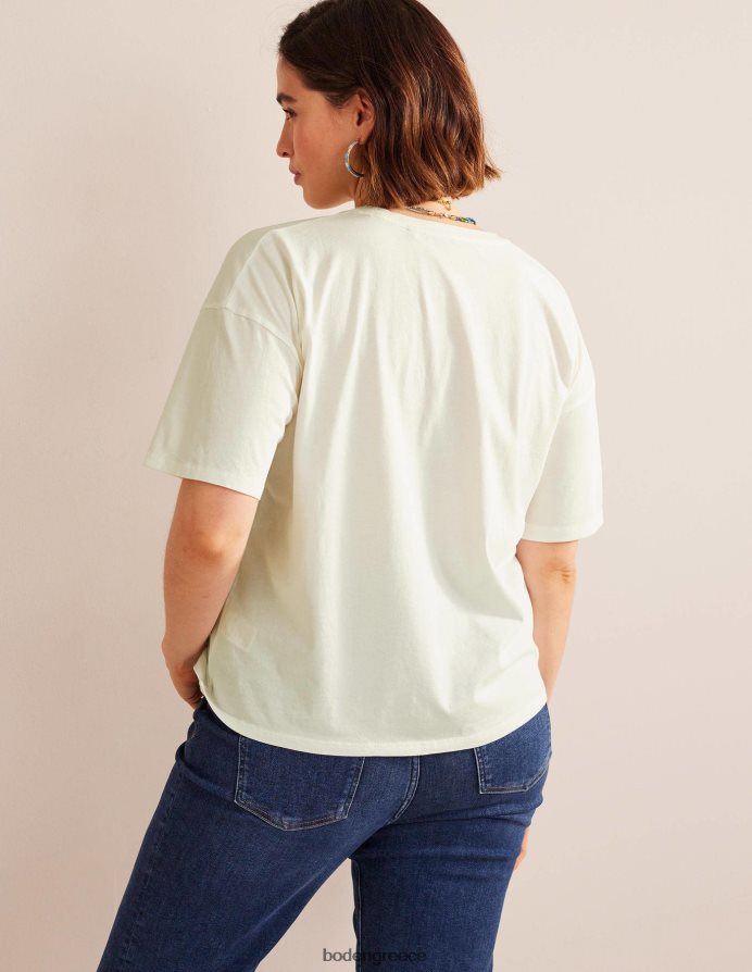 ελεφαντόδοντο είδη ένδυσης υπερμεγέθη πλυμένο μπλουζάκι Boden γυναίκες 464PH81362