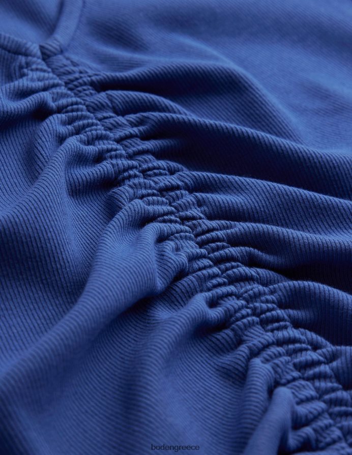 ζαφείρι είδη ένδυσης μπροστινό ραβδωτό μπλουζάκι Boden γυναίκες 464PH81364