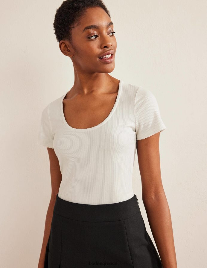 ελεφαντόδοντο είδη ένδυσης λαιμό σέσουλα με ραβδώσεις Boden γυναίκες 464PH81367