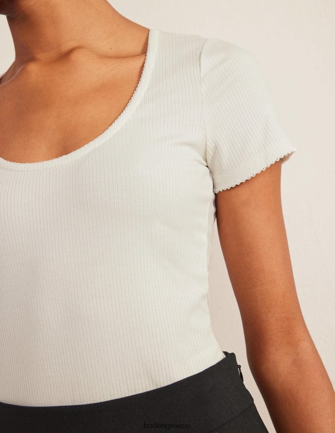 ελεφαντόδοντο είδη ένδυσης λαιμό σέσουλα με ραβδώσεις Boden γυναίκες 464PH81367