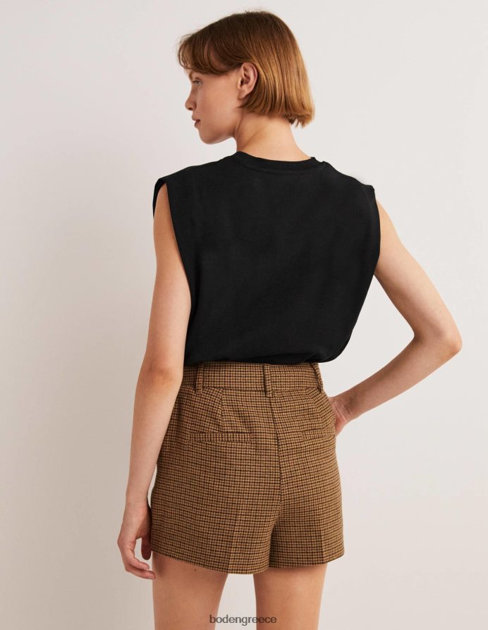 μαύρος είδη ένδυσης τέλειο βαμβακερό αμάνικο τοπ Boden γυναίκες 464PH8137