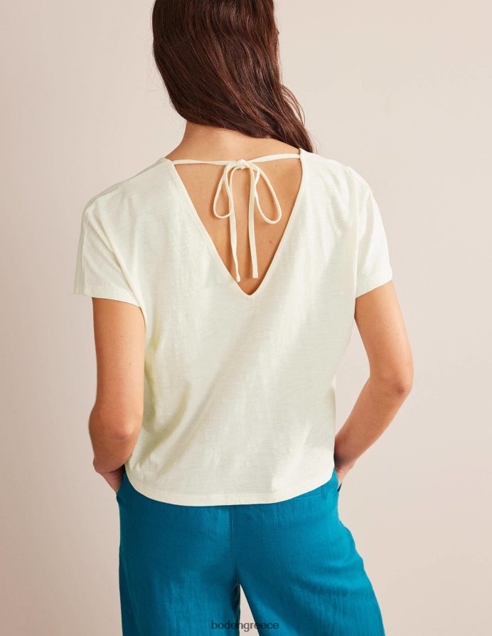 ελεφαντόδοντο είδη ένδυσης μπλουζάκι με γραβάτα Boden γυναίκες 464PH81408