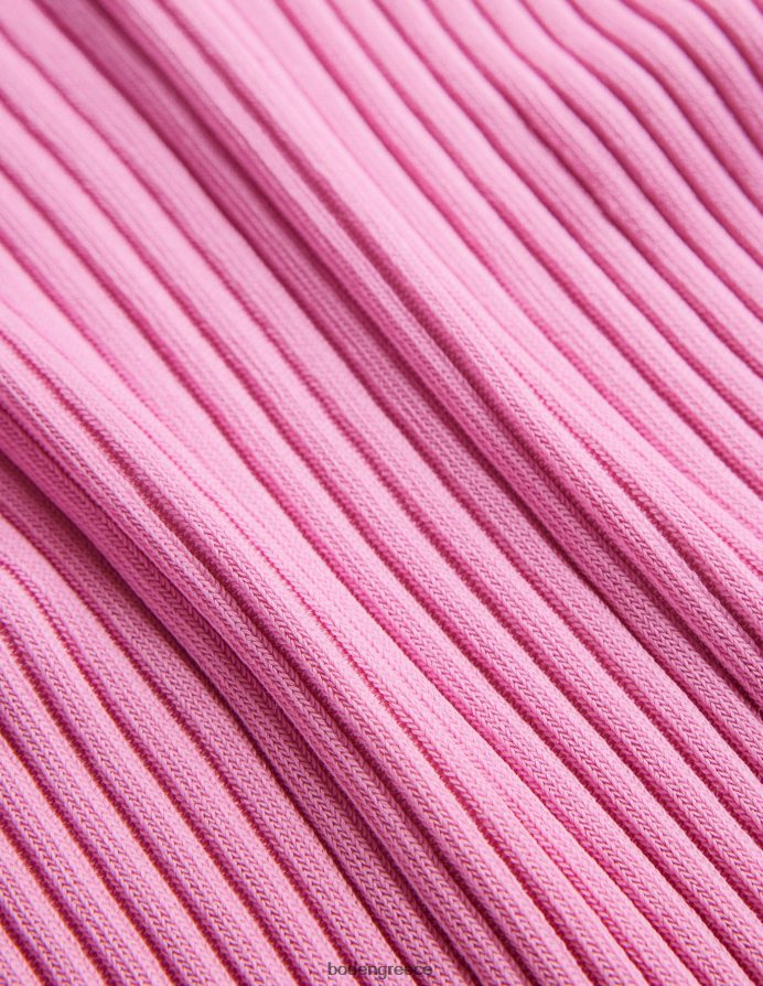 ροζ λεμονάδα είδη ένδυσης πλεκτό μπλουζάκι με ραβδώσεις Boden γυναίκες 464PH81415