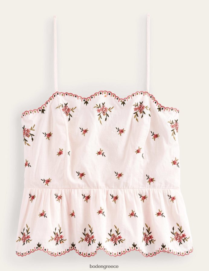 λουλουδάτο κέντημα είδη ένδυσης κεντητό μπλουζάκι Boden γυναίκες 464PH8143