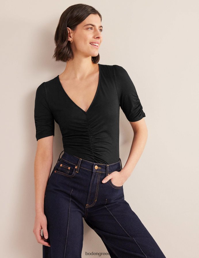 μαύρος είδη ένδυσης μπροστινό εμπριμέ τοπ Boden γυναίκες 464PH81450