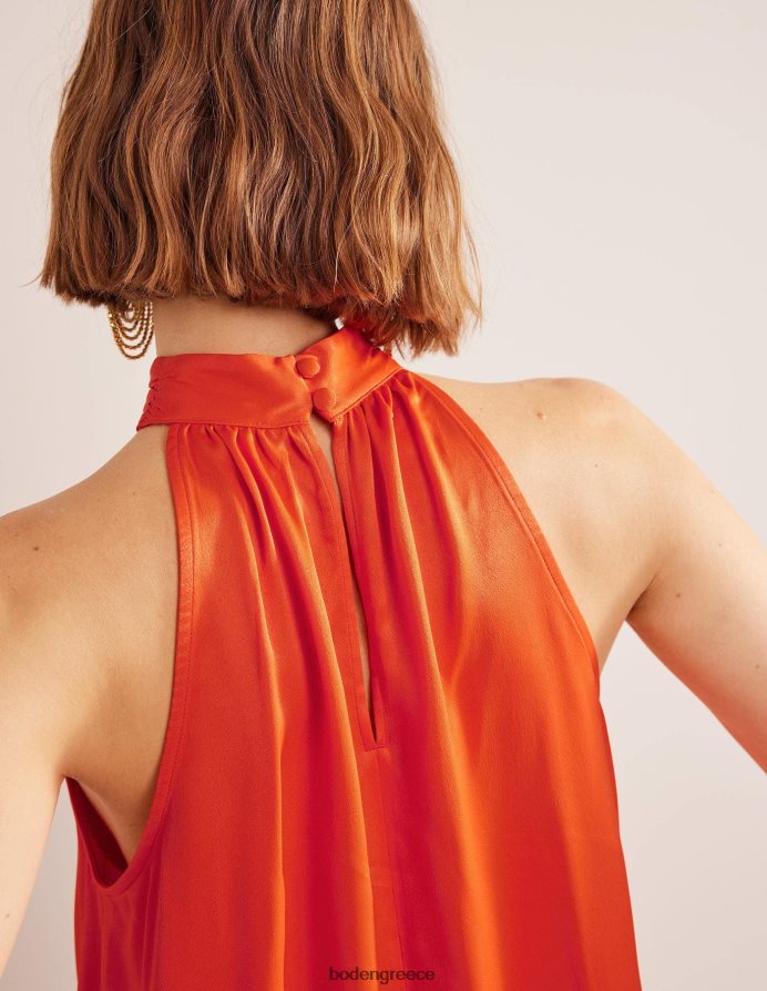 κεράσι ντομάτα είδη ένδυσης σατέν κομμένο επάνω μέρος Boden γυναίκες 464PH81483