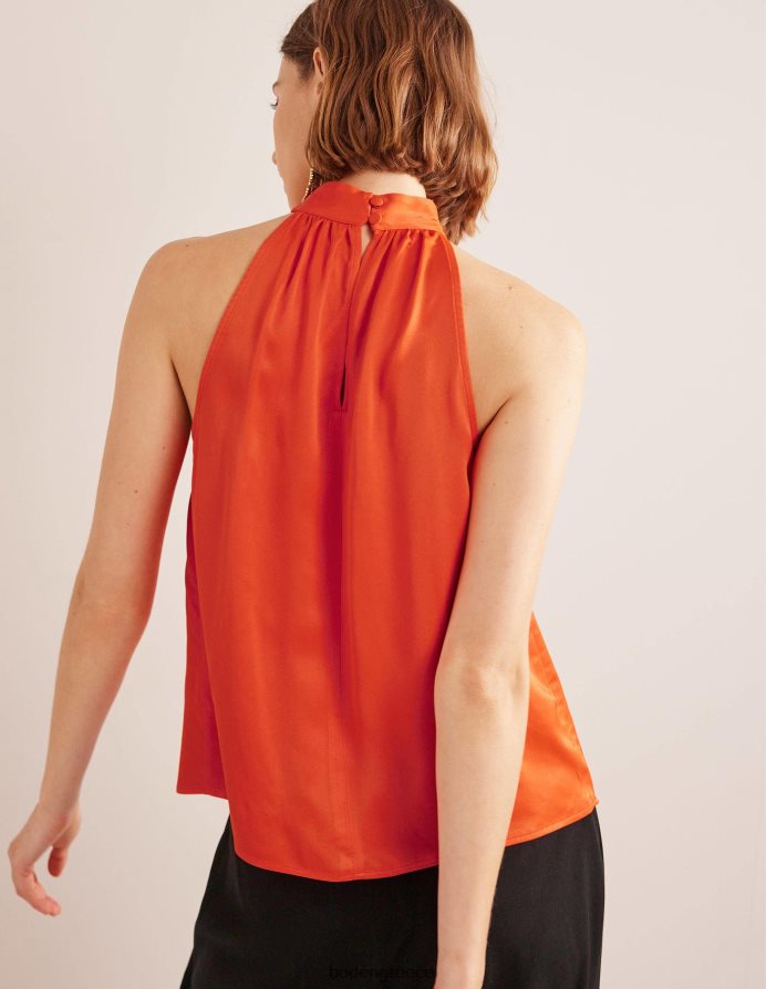 κεράσι ντομάτα είδη ένδυσης σατέν κομμένο επάνω μέρος Boden γυναίκες 464PH81483