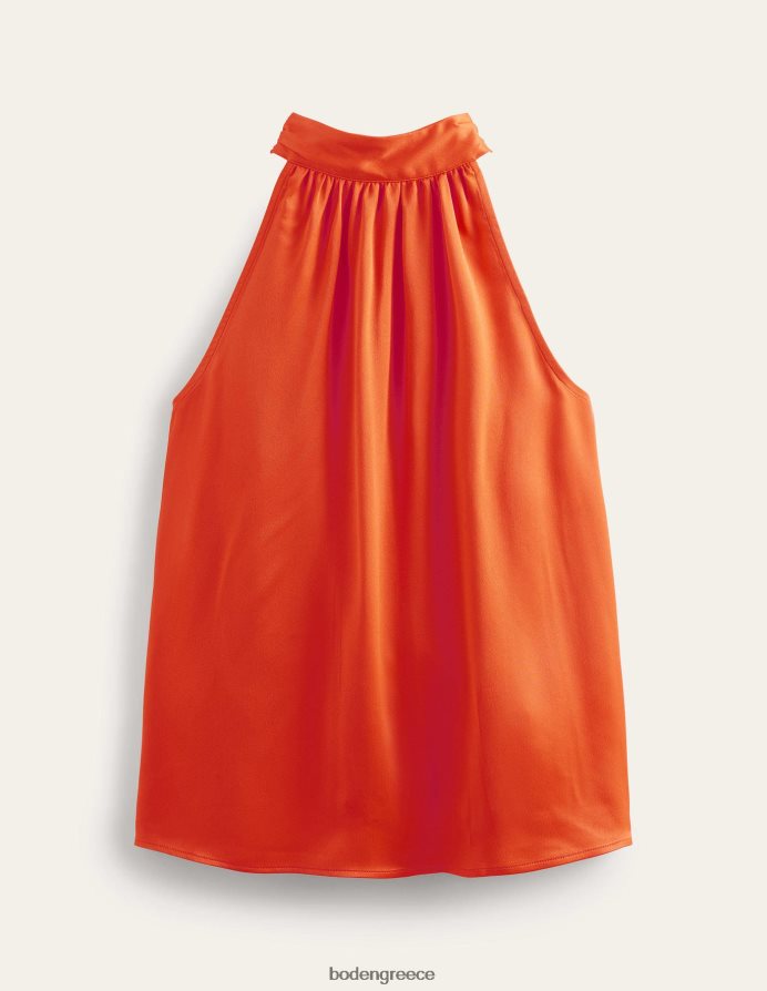 κεράσι ντομάτα είδη ένδυσης σατέν κομμένο επάνω μέρος Boden γυναίκες 464PH81483