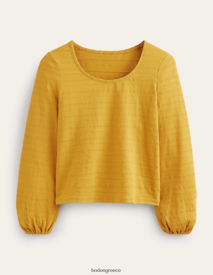 συγκομιδή χρυσού είδη ένδυσης λαιμό σέσουλα ανάγλυφο επάνω Boden γυναίκες 464PH81487