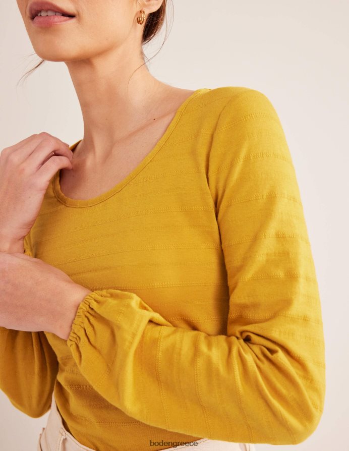 συγκομιδή χρυσού είδη ένδυσης λαιμό σέσουλα ανάγλυφο επάνω Boden γυναίκες 464PH81487