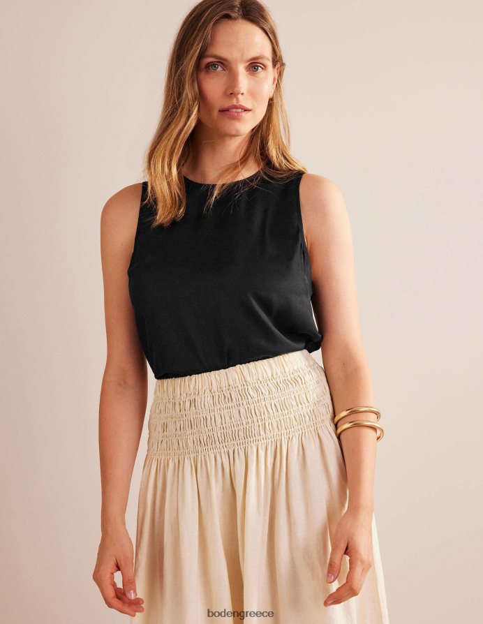 μαύρος είδη ένδυσης κάλυμμα κοχυλιών από μείγμα μεταξιού Boden γυναίκες 464PH81519