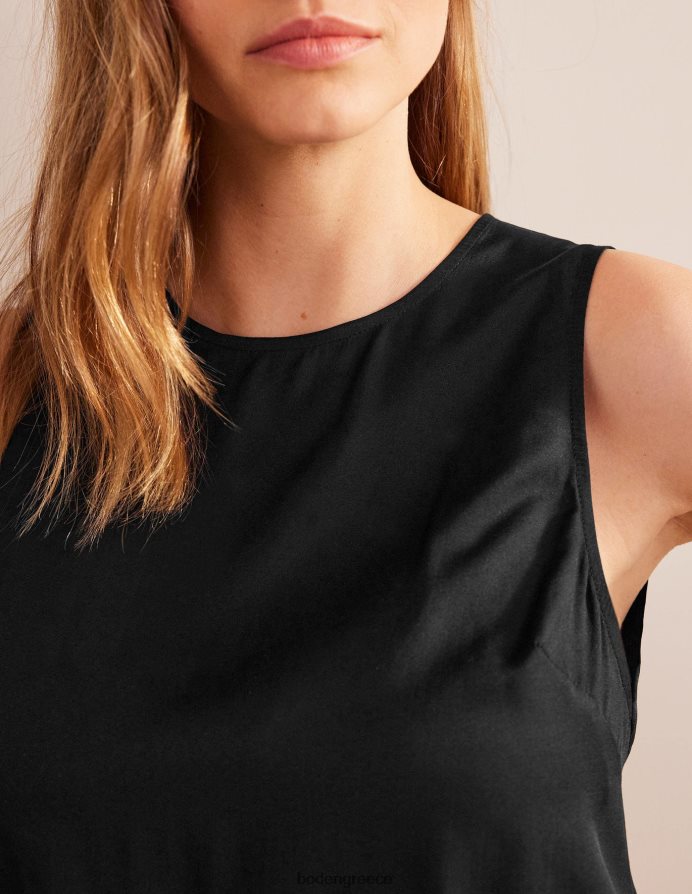 μαύρος είδη ένδυσης κάλυμμα κοχυλιών από μείγμα μεταξιού Boden γυναίκες 464PH81519