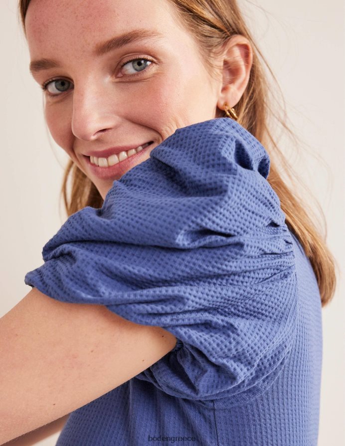 αληθινό ναυτικό είδη ένδυσης μπλουζάκι με φουσκωτά μανίκια Boden γυναίκες 464PH81520