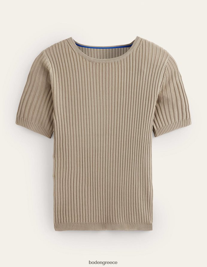 πέτρα είδη ένδυσης πλεκτό μπλουζάκι με ραβδώσεις Boden γυναίκες 464PH81530