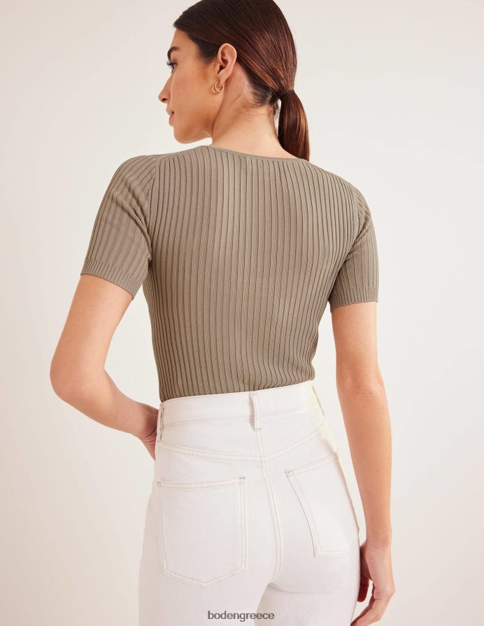 πέτρα είδη ένδυσης πλεκτό μπλουζάκι με ραβδώσεις Boden γυναίκες 464PH81530