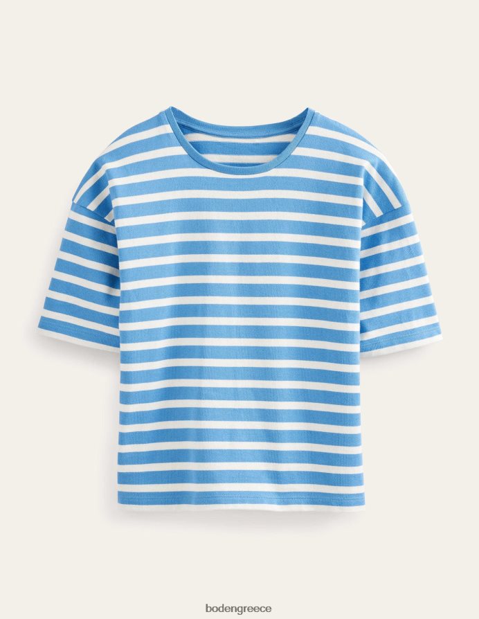 ναυτική/ιβουάρ ρίγα είδη ένδυσης βαρύ βρετονικό μπλουζάκι Boden γυναίκες 464PH81558