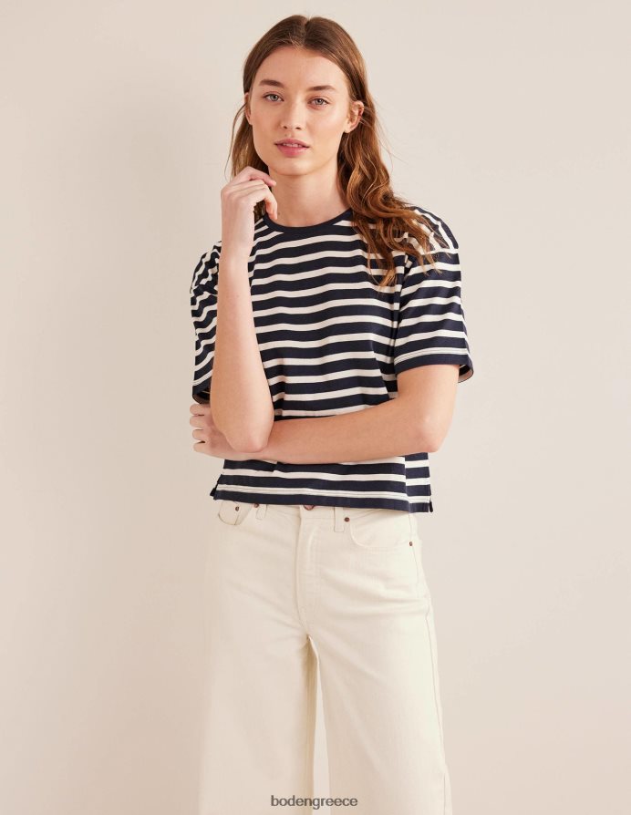 ναυτική/ιβουάρ ρίγα είδη ένδυσης βαρύ βρετονικό μπλουζάκι Boden γυναίκες 464PH81558