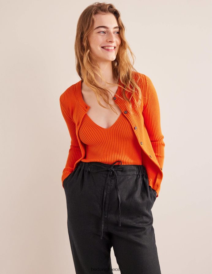 κουμκουάτ είδη ένδυσης ριμπ φανελάκι Boden γυναίκες 464PH81588