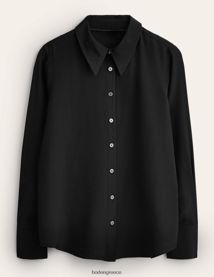 μαύρος είδη ένδυσης μεταξωτό πουκάμισο Boden γυναίκες 464PH8159