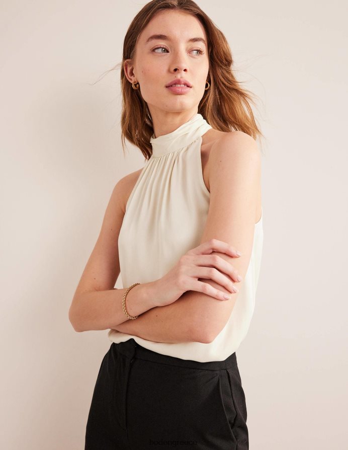 ατμοποιημένο γκρι είδη ένδυσης σατέν κομμένο επάνω μέρος Boden γυναίκες 464PH81602