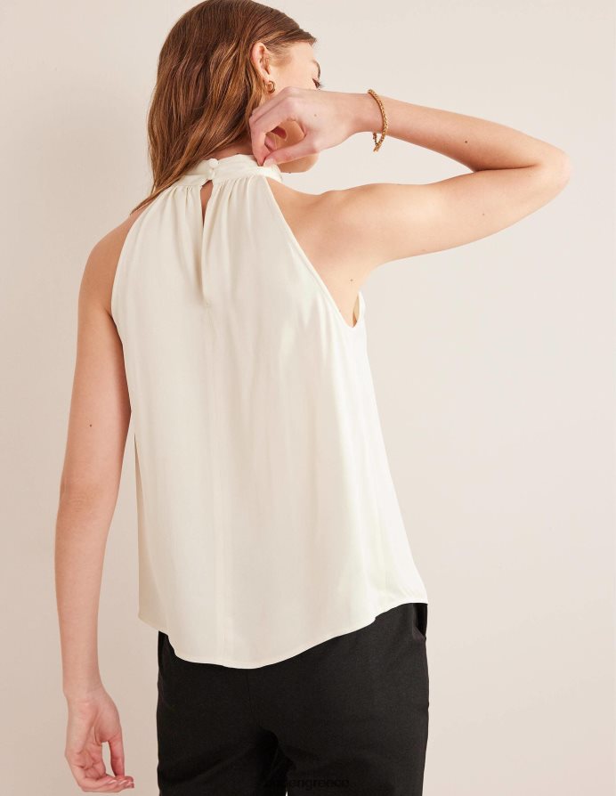 ατμοποιημένο γκρι είδη ένδυσης σατέν κομμένο επάνω μέρος Boden γυναίκες 464PH81602