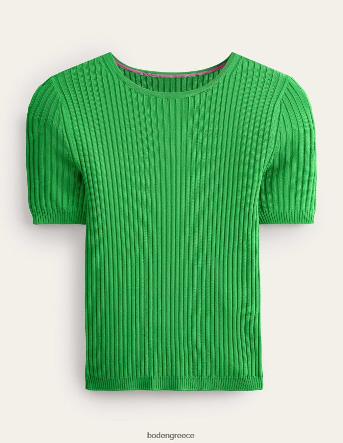 βάτραχος είδη ένδυσης πλεκτό μπλουζάκι με ραβδώσεις Boden γυναίκες 464PH81612