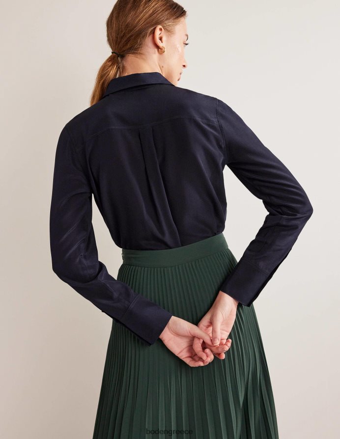 ΠΟΛΕΜΙΚΟ ΝΑΥΤΙΚΟ είδη ένδυσης μεταξωτό πουκάμισο Boden γυναίκες 464PH8161