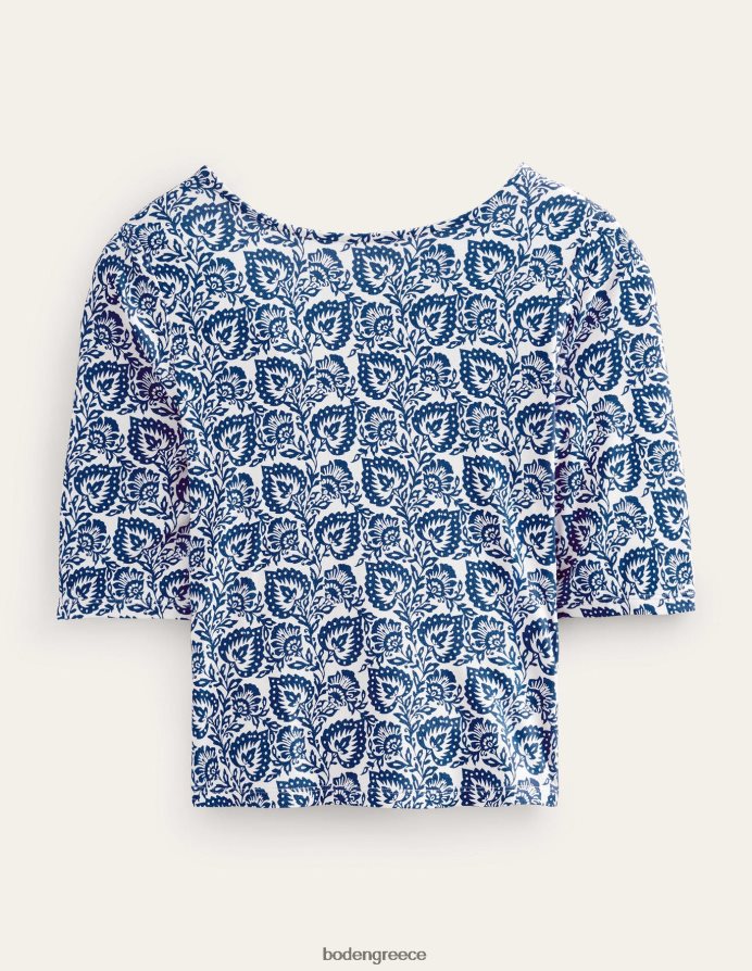 βεράντα με ζαφείρι και δρυς είδη ένδυσης τυλίξτε πίσω φανέλα Boden γυναίκες 464PH81634