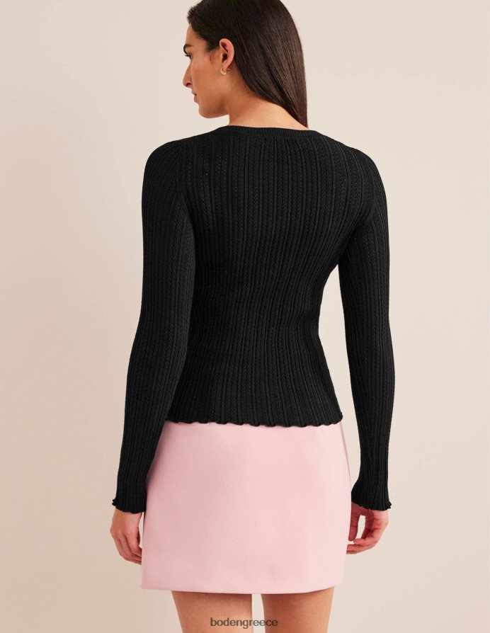 μαύρος είδη ένδυσης με ραβδώσεις πουέντ Boden γυναίκες 464PH81674