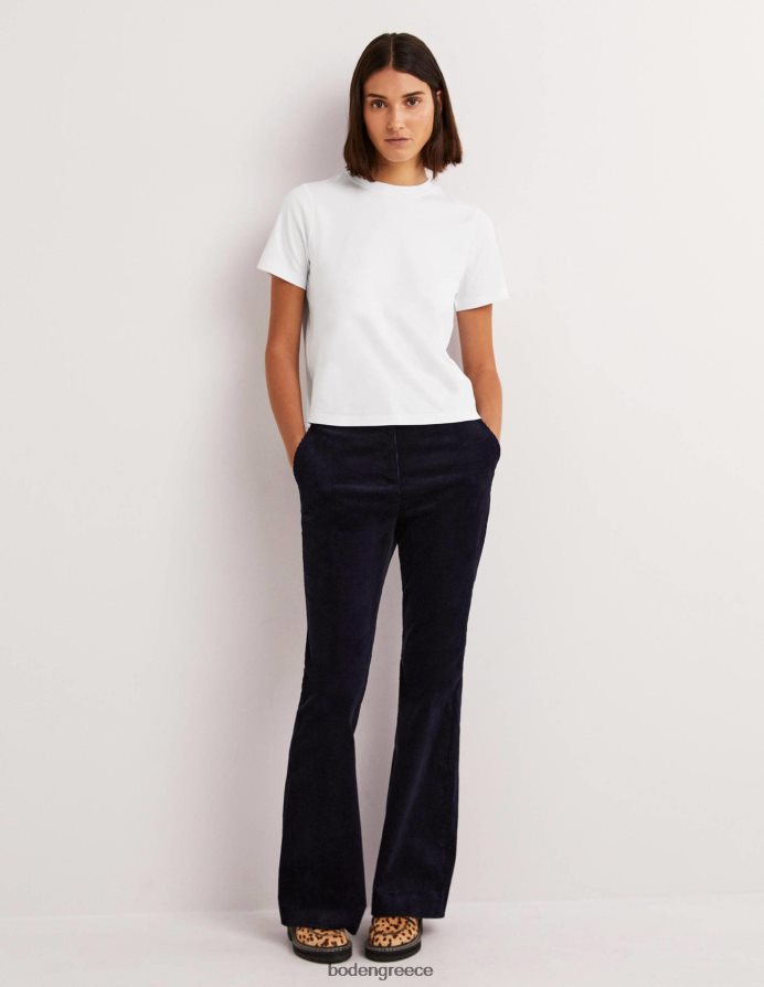 άσπρο είδη ένδυσης τέλειο βαμβακερό μπλουζάκι Boden γυναίκες 464PH8168