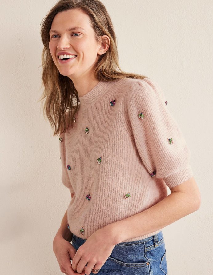 σκοινί είδη ένδυσης διακοσμημένο αφράτο μπλουζάκι Boden γυναίκες 464PH81721