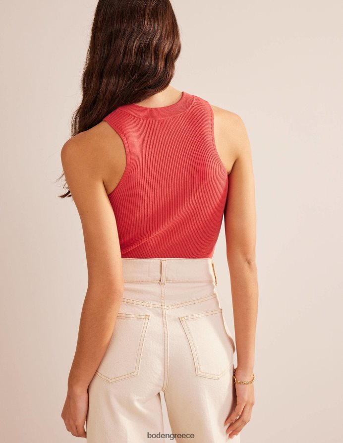 κοραλλί ηλιοβασίλεμα είδη ένδυσης ραβδωτό γιλέκο αγώνα Boden γυναίκες 464PH81754