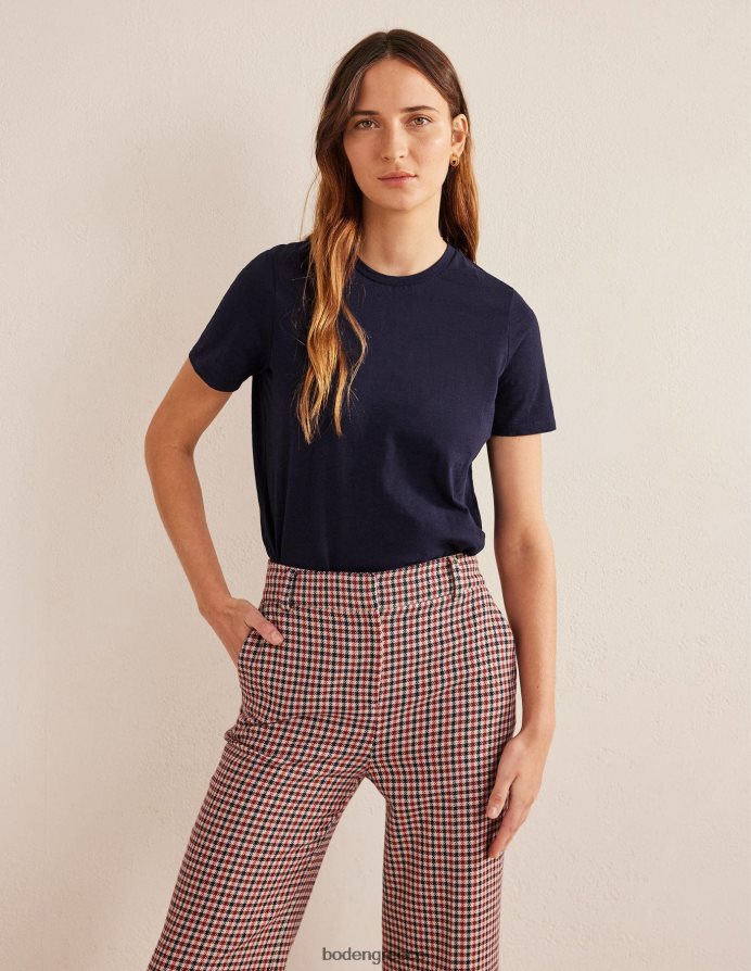 ΠΟΛΕΜΙΚΟ ΝΑΥΤΙΚΟ είδη ένδυσης βαμβακερή μπλούζα με λαιμόκοψη Boden γυναίκες 464PH8177