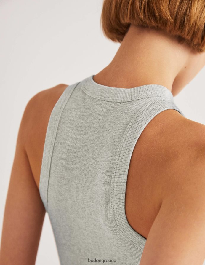 γκρίζα μάργα είδη ένδυσης βαμβακερό γιλέκο με ραβδώσεις Boden γυναίκες 464PH81792