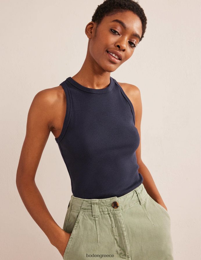 ΠΟΛΕΜΙΚΟ ΝΑΥΤΙΚΟ είδη ένδυσης βαμβακερό γιλέκο με ραβδώσεις Boden γυναίκες 464PH8180