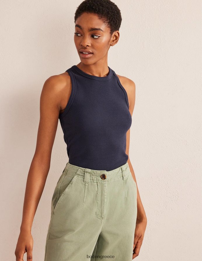 ΠΟΛΕΜΙΚΟ ΝΑΥΤΙΚΟ είδη ένδυσης βαμβακερό γιλέκο με ραβδώσεις Boden γυναίκες 464PH8180