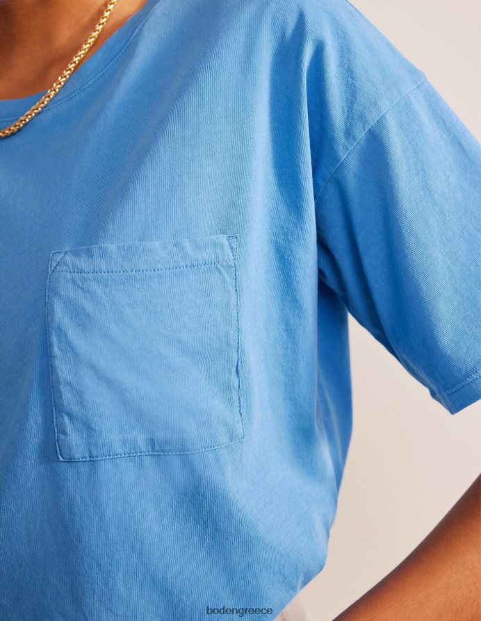 μπλε σχολείο είδη ένδυσης υπερμεγέθη πλυμένο μπλουζάκι Boden γυναίκες 464PH81815