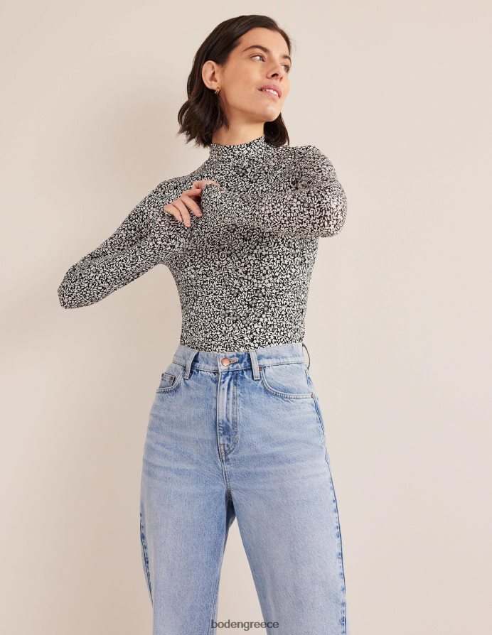 μαύρο & ηλίανθος είδη ένδυσης φανελάκι με ψηλό λαιμό Boden γυναίκες 464PH81819