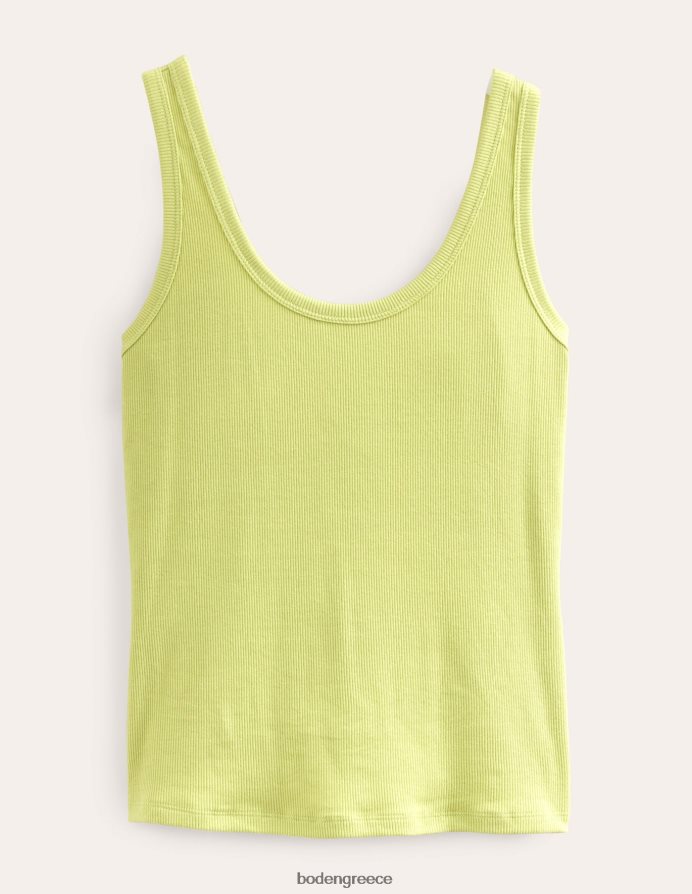 μαλακό φιστίκι είδη ένδυσης βαμβακερό γιλέκο με ραβδώσεις Boden γυναίκες 464PH81848