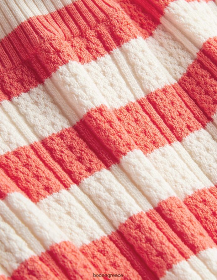 φωτεινή λωρίδα καρπούζι είδη ένδυσης μπλούζα με ραβδώσεις με ψηλό λαιμό Boden γυναίκες 464PH81866