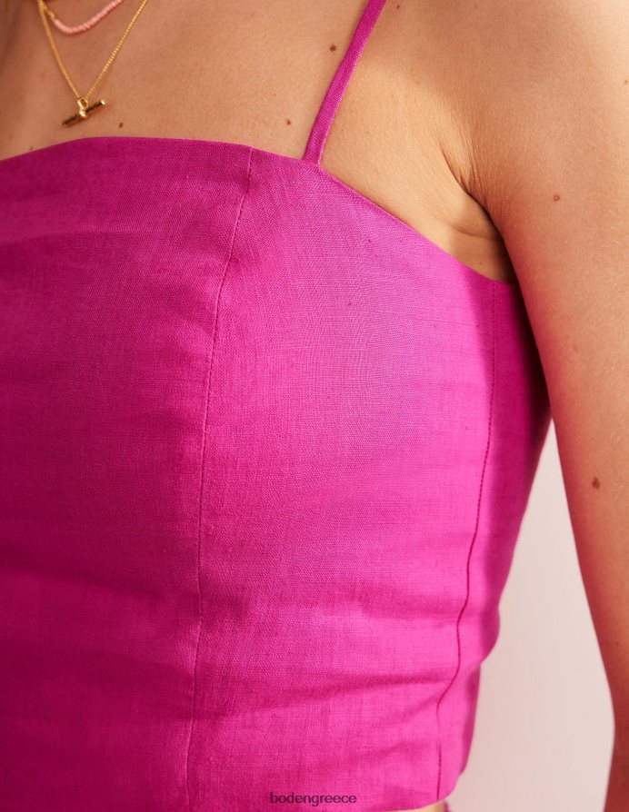 τριαντάφυλλο βιολετί είδη ένδυσης τοποθετημένο λινό λουράκι Boden γυναίκες 464PH81893