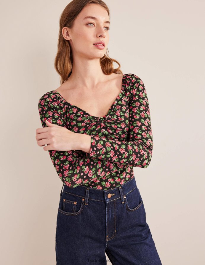 τριαντάφυλλο μαύρο & διαμάντι είδη ένδυσης μπλουζάκι γλυκιά μου Boden γυναίκες 464PH81917