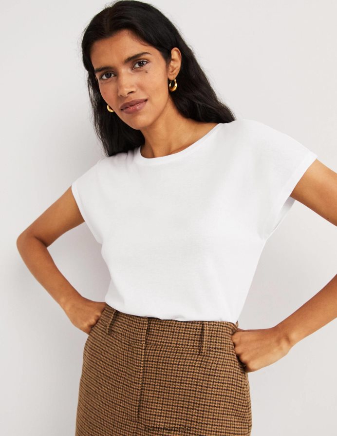 άσπρο είδη ένδυσης απαλό αμάνικο τοπ Boden γυναίκες 464PH81925