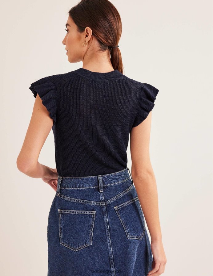 ΠΟΛΕΜΙΚΟ ΝΑΥΤΙΚΟ είδη ένδυσης λινό γιλέκο με ραβδώσεις Boden γυναίκες 464PH81962