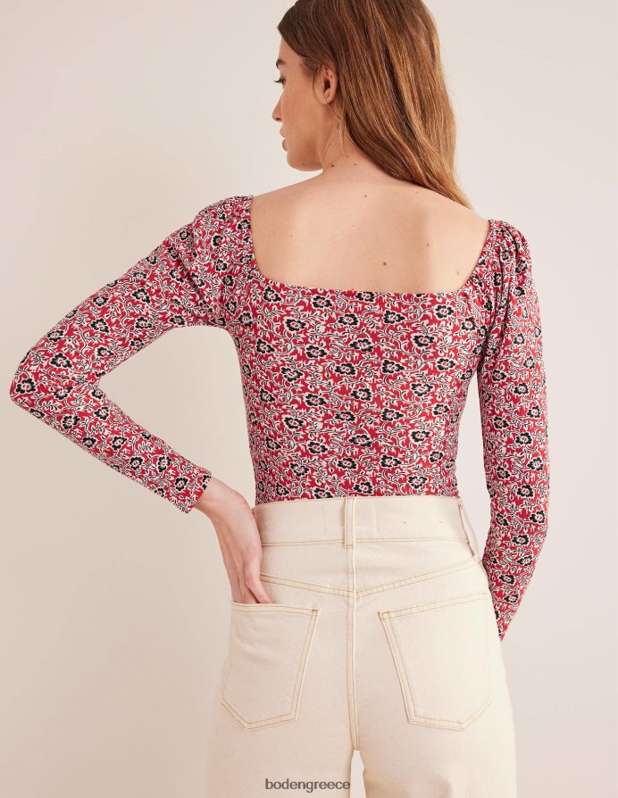 στροβιλισμός ντομάτας & τριφυλλιού είδη ένδυσης μπλουζάκι γλυκιά μου Boden γυναίκες 464PH82010