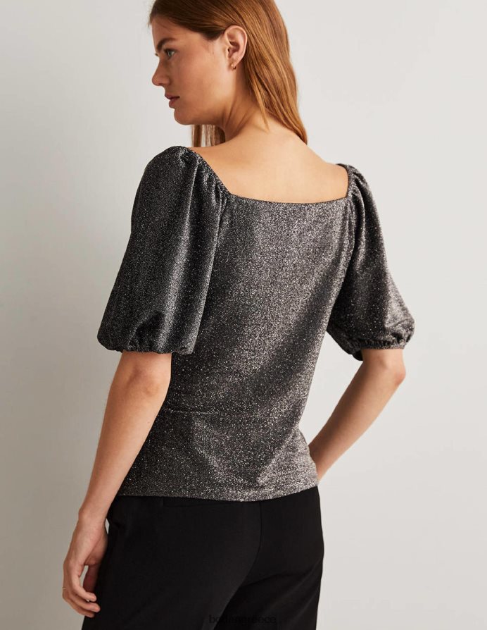 ασημί λάμψη είδη ένδυσης μπλουζάκι με λάμψη Boden γυναίκες 464PH82032