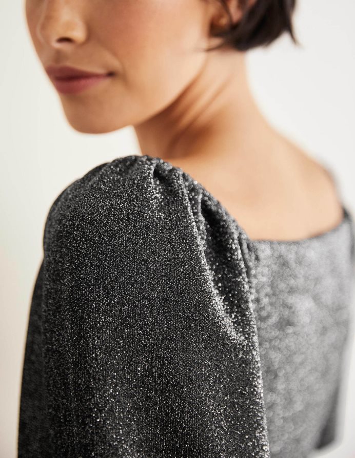 ασημί λάμψη είδη ένδυσης μπλουζάκι με λάμψη Boden γυναίκες 464PH82032