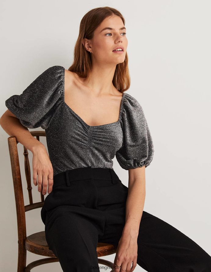 ασημί λάμψη είδη ένδυσης μπλουζάκι με λάμψη Boden γυναίκες 464PH82032